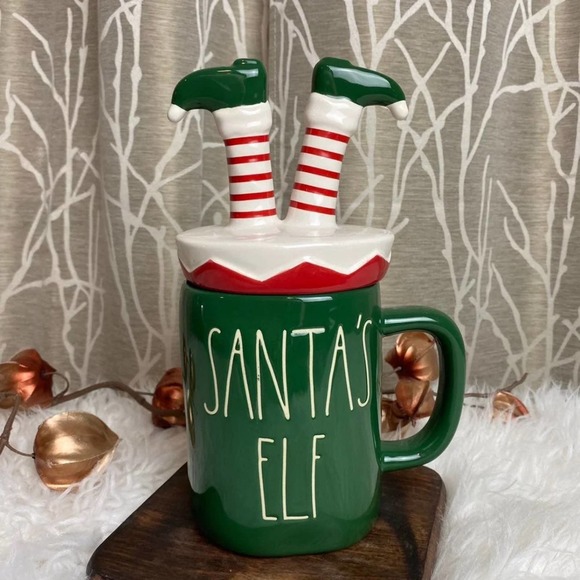 Rae Dunn elf gnome xmas CHRISTMAS KITCHEN COFFEE NEW HTF - Picture 1 of 6
